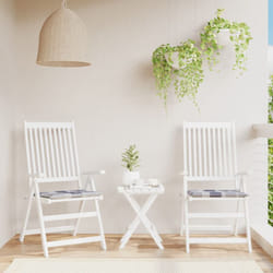 Cuscini per Sedia 2 pz a Quadri Grigi 40x40x3cm Tessuto Oxford Vidaxl 80100