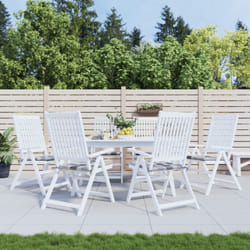 Cuscini per Sedia 6 pz, Comodo cuscino per sgabello a Quadri Grigi 40x40x3cm Tessuto Oxford Vidaxl 3687