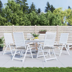 vidaXL Cuscini per Sedia 6 pz Grigi 50x50x3 cm in Tessuto Oxford