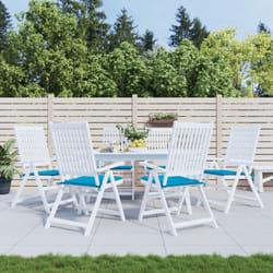 Cuscini per Sedia 6 pz, Comodo cuscino per sgabello Blu 50x50x3 cm in Tessuto Oxford Vidaxl 1860