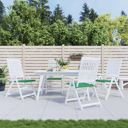 Cuscini per Sedia 4 pz, Comodo cuscino per sgabello Verdi 50x50x3 cm in Tessuto Oxford Vidaxl 3571