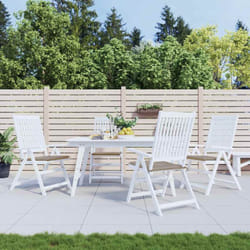 Cuscini per Sedia 4 pz Tortora 50x50x3 cm in Tessuto Oxford Vidaxl 641276
