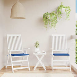 Cuscini per Sedia 2 pz Blu Reale 50x50x3 cm in Tessuto Oxford Vidaxl 645229