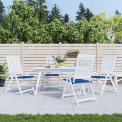 Cuscini per Sedia 4 pz, Comodo cuscino per sgabello Blu Reale 50x50x3 cm in Tessuto Oxford Vidaxl 7862