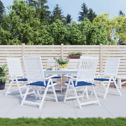 Cuscini per Sedia 6 pz, Comodo cuscino per sgabello Blu Reale 50x50x3 cm in Tessuto Oxford Vidaxl 4014
