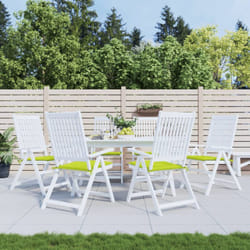 Cuscini per Sedia 6 pz, Comodo cuscino per sgabello Verde Brillante 50x50x3cm Tessuto Oxford Vidaxl 3271