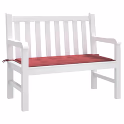 vidaXL Cuscino per Panca Rosso Vino 100x50x4 cm in Tessuto Oxford - Vista aggiuntiva 3