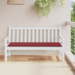 Cuscino per Panca, Comodo Cuscino per sgabello Rosso Vino 150x50x3 cm in Tessuto Oxford Vidaxl 8452