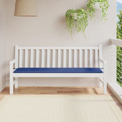 Cuscino per Panca, Comodo Cuscino per sgabello Blu Reale 180x50x3 cm in Tessuto Oxford Vidaxl 7619