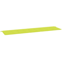 Cuscino per Panca Verde Brillante 200x50x3 cm in Tessuto Oxford Vidaxl 650810