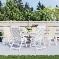 Vidaxl - Cuscini per Sedie 6 pz Crema 120x50x3 cm in Tessuto