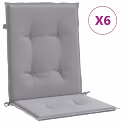 vidaXL Cuscini per Sedia 6 pz Grigi in Tessuto Oxford - Vista aggiuntiva 2