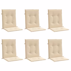 vidaXL Cuscini per Sedia 6 pz Beige 100x50x3 cm in Tessuto Oxford - Vista aggiuntiva 3
