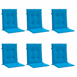 vidaXL Cuscini per Sedia 6 pz Blu 100x50x3 cm in Tessuto Oxford - Vista aggiuntiva 3