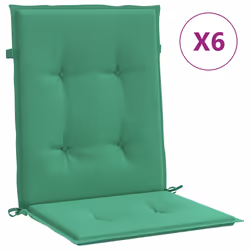 vidaXL Cuscini per Sedia 6 pz Verdi 100x50x3 cm in Tessuto Oxford - Vista aggiuntiva 2