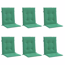 vidaXL Cuscini per Sedia 6 pz Verdi 100x50x3 cm in Tessuto Oxford - Vista aggiuntiva 3