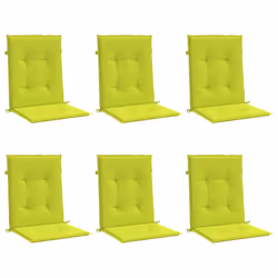 vidaXL Cuscini per Sedia 6 pz Verde Intenso 100x50x3 cm Tessuto Oxford - Vista aggiuntiva 3