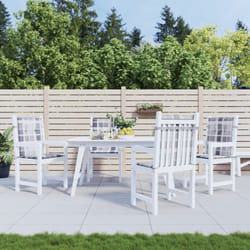 Vidaxl - Cuscini per Sedia 4 pz a Quadri Grigi 100x50x3cm Tessuto Oxford