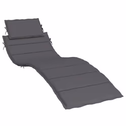 vidaXL Cuscino per Lettino Antracite 186x58x4 cm in Tessuto Oxford - Vista aggiuntiva 2