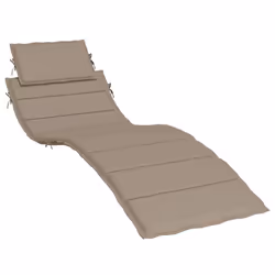 vidaXL Cuscino per Lettino Tortora 186x58x4 cm in Tessuto Oxford - Vista aggiuntiva 2