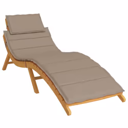 vidaXL Cuscino per Lettino Tortora 186x58x4 cm in Tessuto Oxford - Vista aggiuntiva 3