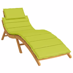 vidaXL Cuscino per Lettino Verde Intenso 186x58x4 cm in Tessuto Oxford - Vista aggiuntiva 3