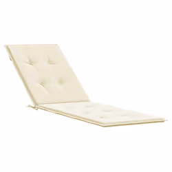 vidaXL Cuscino per Sdraio Crema (75+105)x50x4 cm - Vista aggiuntiva 2