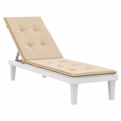 vidaXL Cuscino per Sdraio Beige (75+105)x50x4 cm - Vista aggiuntiva 3