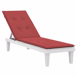 vidaXL Cuscino per Sdraio Rosso Vino (75+105)x50x4 cm - Vista aggiuntiva 3