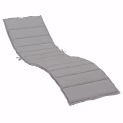 vidaXL Cuscino per Lettino Grigio 200x50x3 cm in Tessuto Oxford - Vista aggiuntiva 2