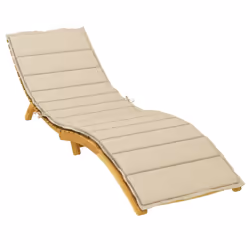 vidaXL Cuscino per Lettino Beige 200x50x3 cm in Tessuto Oxford - Vista aggiuntiva 3