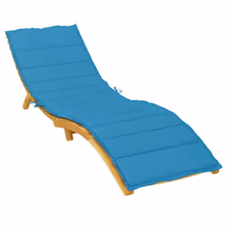 vidaXL Cuscino per Lettino Blu 200x50x3 cm in Tessuto Oxford - Vista aggiuntiva 3