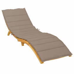 vidaXL Cuscino per Lettino Tortora 200x50x3 cm in Tessuto Oxford - Vista aggiuntiva 3