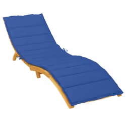 vidaXL Cuscino per Lettino Blu Reale 200x60x3 cm in Tessuto Oxford - Vista aggiuntiva 3