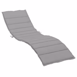 vidaXL Cuscino per Lettino Grigio 200x70x3 cm in Tessuto Oxford - Vista aggiuntiva 2