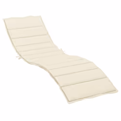vidaXL Cuscino per Lettino Crema 200x70x3 cm in Tessuto Oxford - Vista aggiuntiva 2