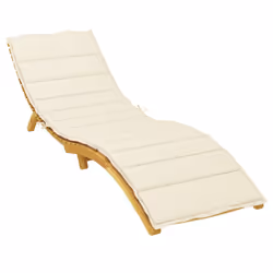 vidaXL Cuscino per Lettino Crema 200x70x3 cm in Tessuto Oxford - Vista aggiuntiva 3