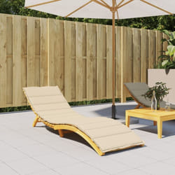 Vidaxl - Cuscino per Lettino Beige 200x70x3 cm in Tessuto Oxford