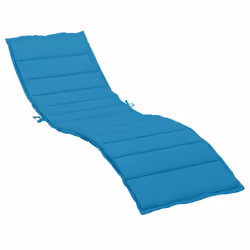 vidaXL Cuscino per Lettino Blu 200x70x3 cm in Tessuto Oxford - Vista aggiuntiva 2