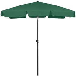 Ombrellone da Spiaggia Verde 180x120 cm