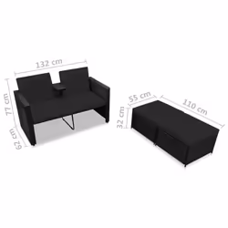 VidaXL 313129 set mobili da esterno - Vista aggiuntiva 7