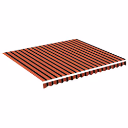 Tessuto di Ricambio Tenda da Sole Arancione e Marrone 4x3,5 mcod mxl 129333 - Vista aggiuntiva 2