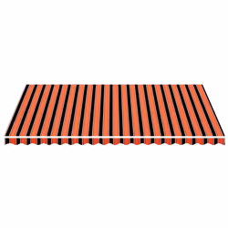 Tessuto di Ricambio Tenda da Sole Arancione e Marrone 5x3,5 mcod mxl 80147 - Vista aggiuntiva 3