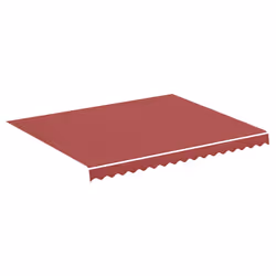 vidaXL Tessuto di Ricambio per Tenda da Sole Rosso Borgogna 3x2,5 m - Vista aggiuntiva 2
