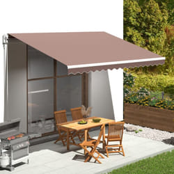 Tessuto di Ricambio per Tenda da Sole Marrone 4,5x3,5 m Vidaxl 81481