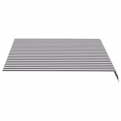 vidaXL Tessuto di Ricambio per Tenda da Sole Antracite e Bianco 3x2,5m - Vista aggiuntiva 3