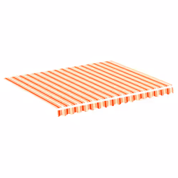 vidaXL Tessuto di Ricambio per Tenda da Sole Giallo e Arancio 3x2,5 m - Vista aggiuntiva 2