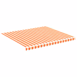 vidaXL Tessuto di Ricambio per Tenda da Sole Giallo e Arancio 4x3,5 m - Vista aggiuntiva 2