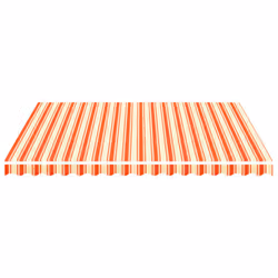 vidaXL Tessuto di Ricambio per Tenda da Sole Giallo e Arancio 4x3,5 m - Vista aggiuntiva 3