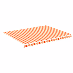 vidaXL Tessuto di Ricambio per Tenda da Sole Giallo e Arancio 4,5x3,5m - Vista aggiuntiva 2